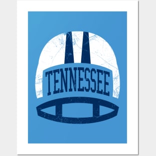 Tennessee Retro Helmet - White Posters and Art